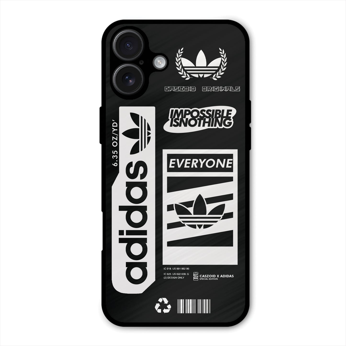 adidas-BLACK-NEW-DESIGN PREMIUM GLOSSY PHONECASE