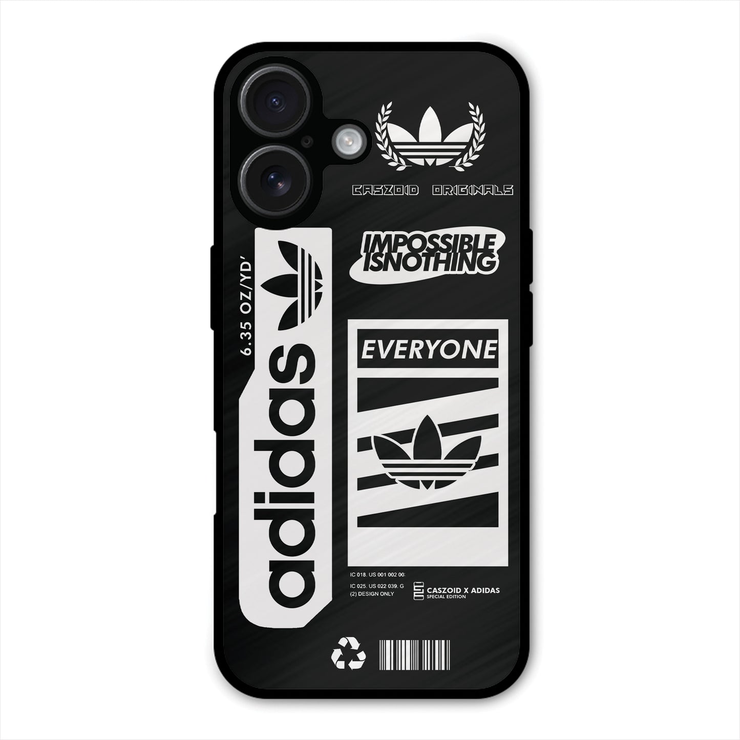 adidas-BLACK-NEW-DESIGN PREMIUM GLOSSY PHONECASE