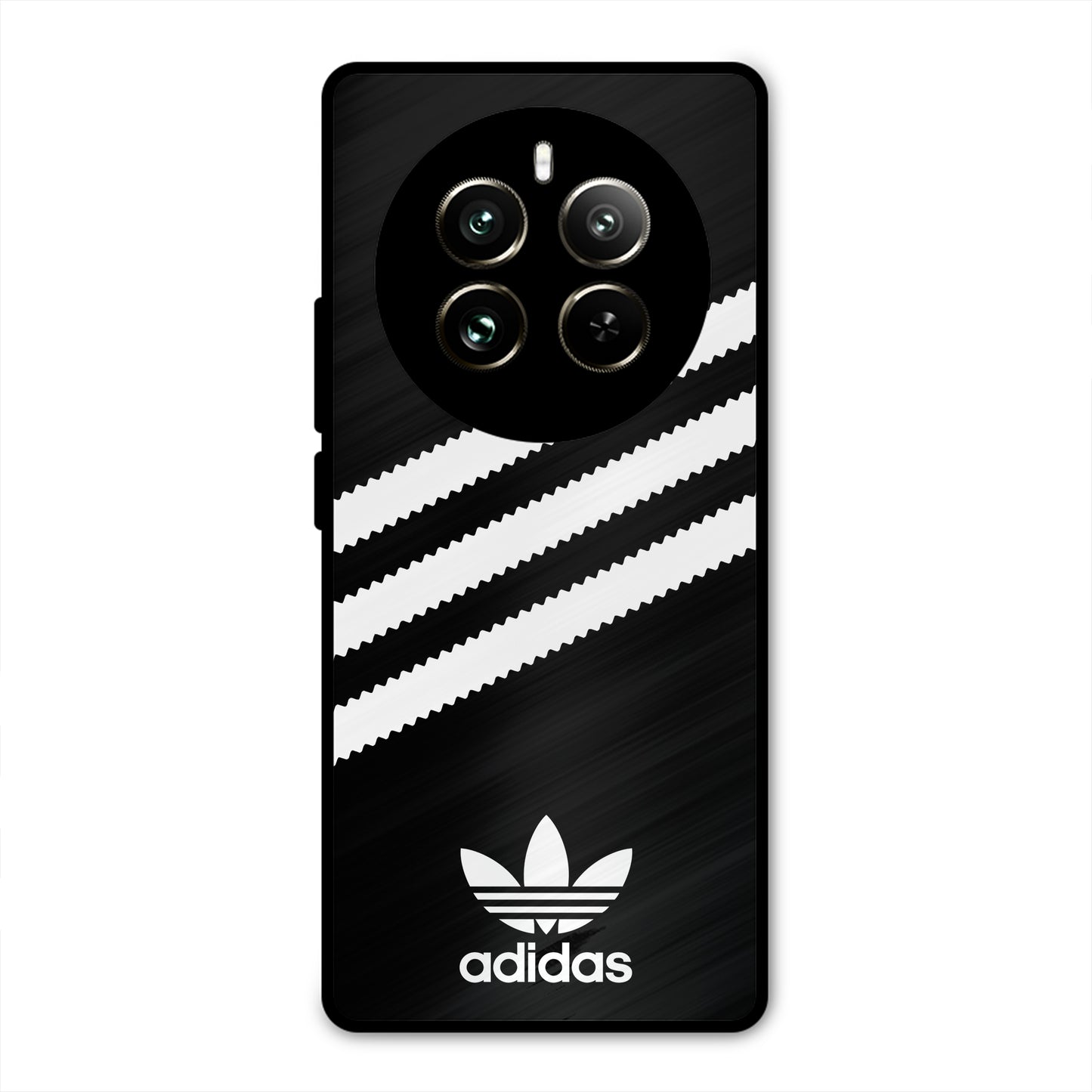 ADIDAS BLACK WHITE STRIPEWAVES PREMIUM GLOSSY PHONECASE FOR REALME 12 PRO