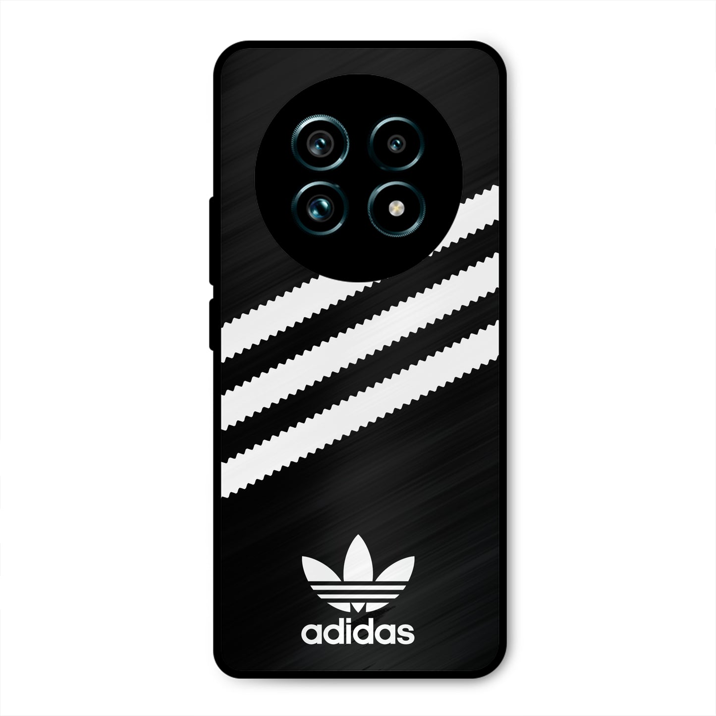 ADIDAS BLACK WHITE STRIPEWAVES PREMIUM GLOSSY PHONECASE FOR REALME 13 PRO PLUS