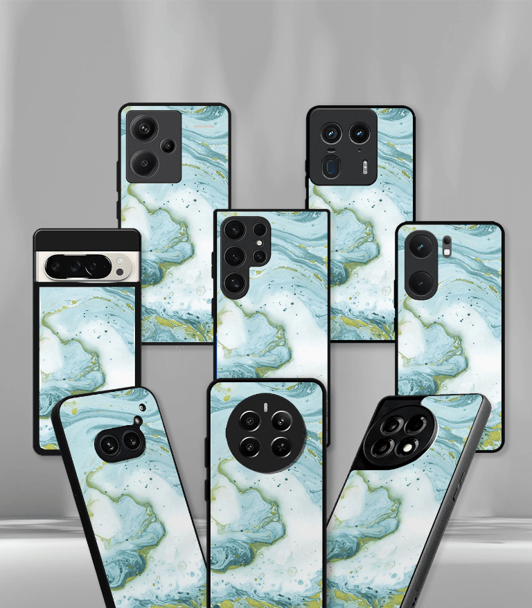 aesthetic bliss premium glossy phone case