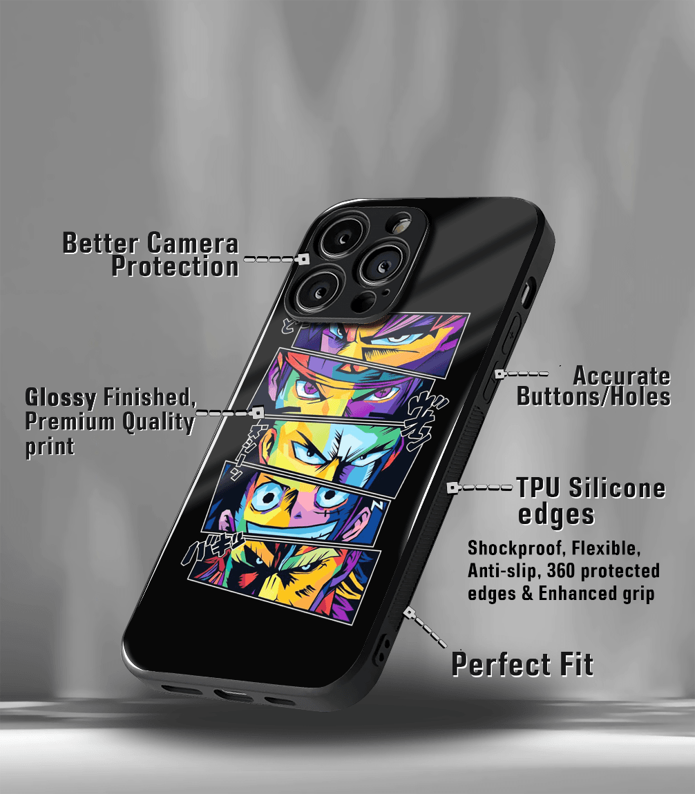 anime printed premium glossy phone case compatible for all phone models