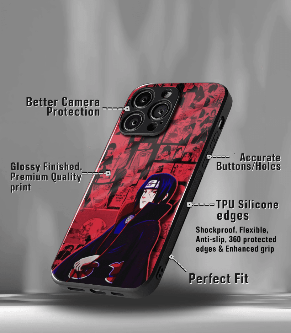 anime printed premium glossy phone case compatible for all phone models