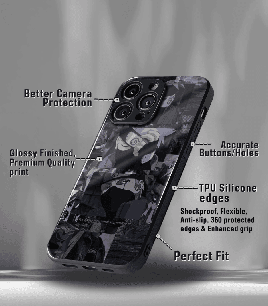 anime printed premium glossy phone case compatible for all phone models
