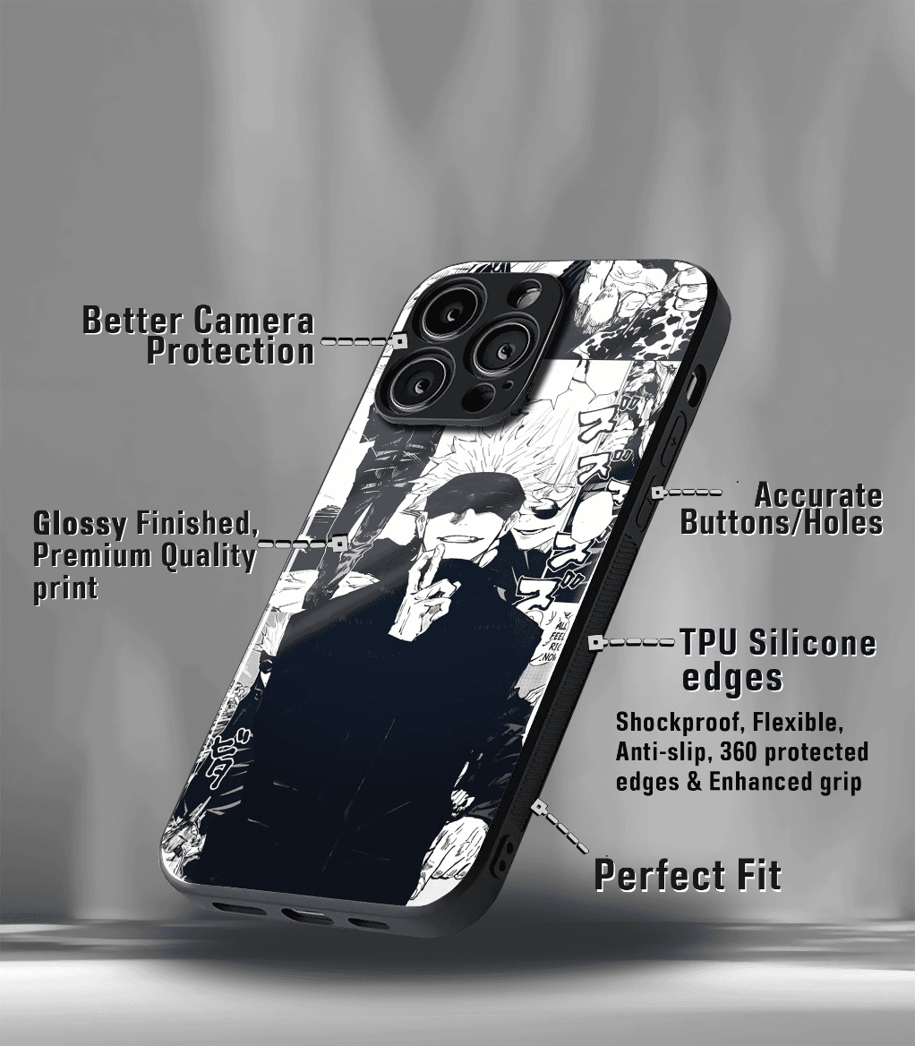 anime printed premium glossy phone case compatible for all phone models