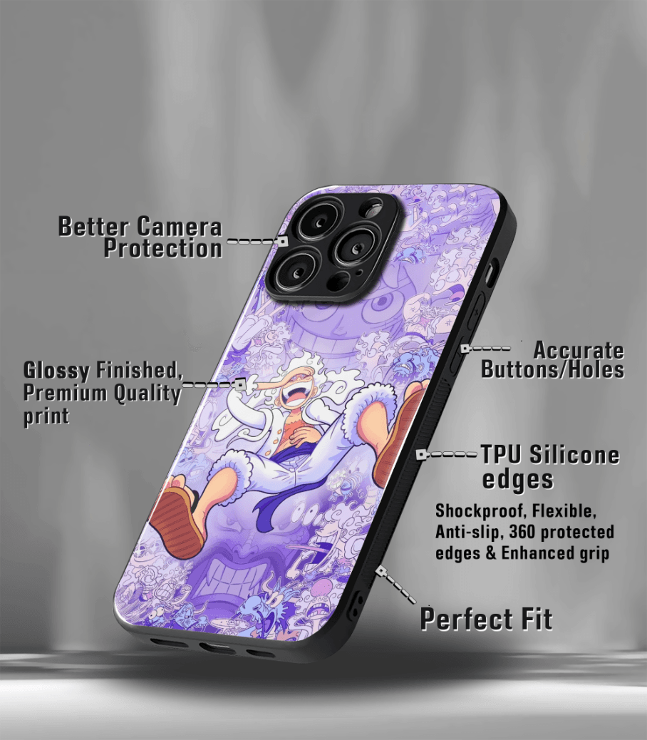 anime printed premium glossy phone case compatible for all phone models