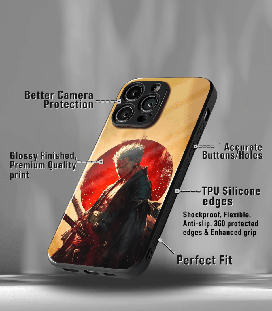 anime printed premium glossy phone case compatible for all phone models