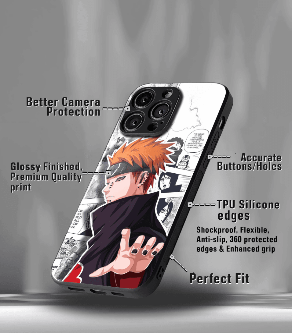 anime printed premium glossy phone case compatible for all phone models
