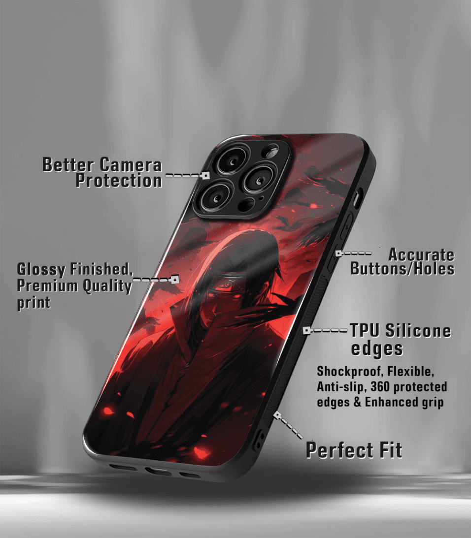 anime printed premium glossy phone case compatible for all phone models