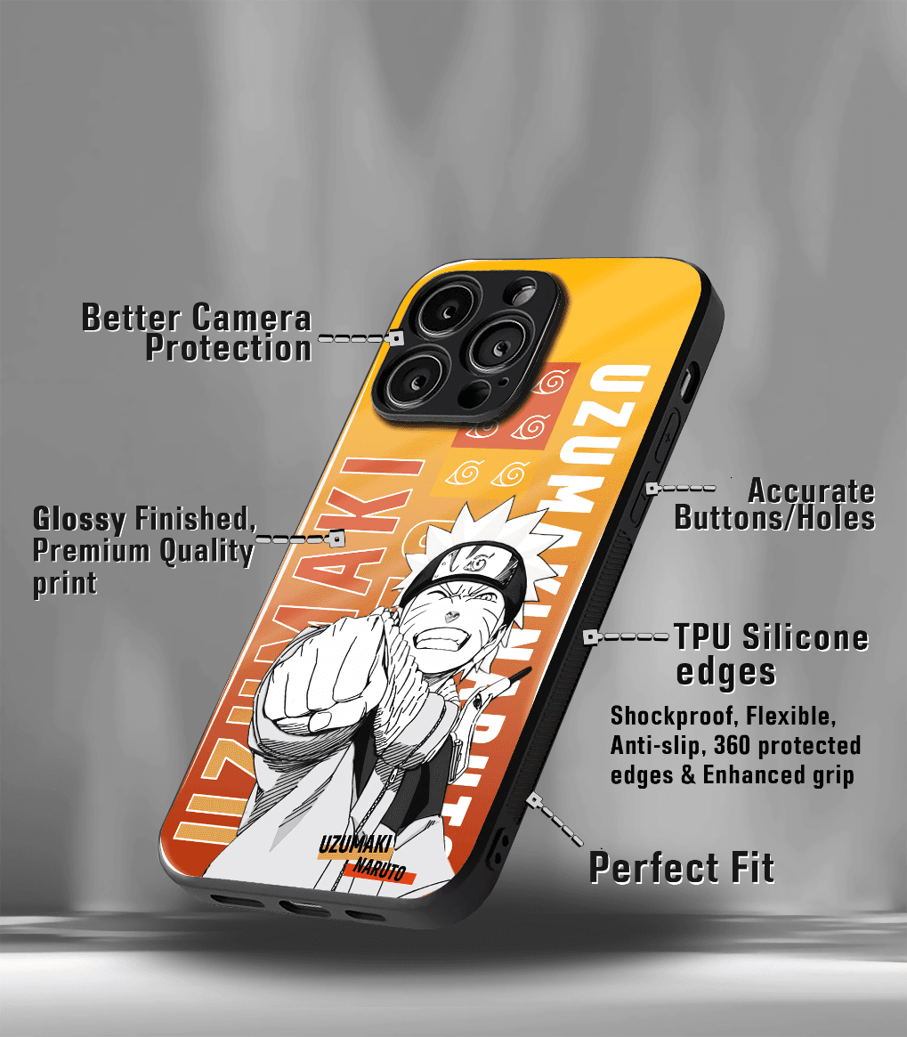 anime printed premium glossy phone case compatible for all phone models