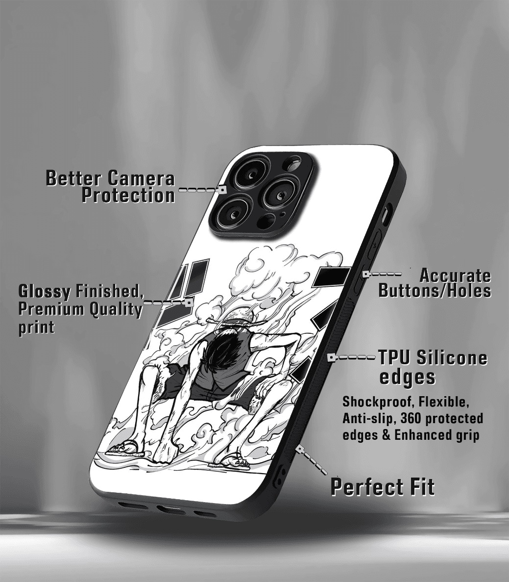 anime printed premium glossy phone case compatible for all phone models