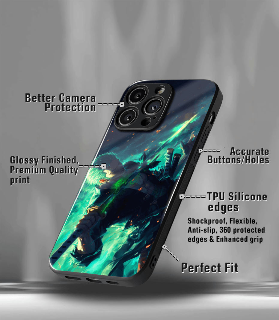 anime printed premium glossy phone case compatible for all phone models