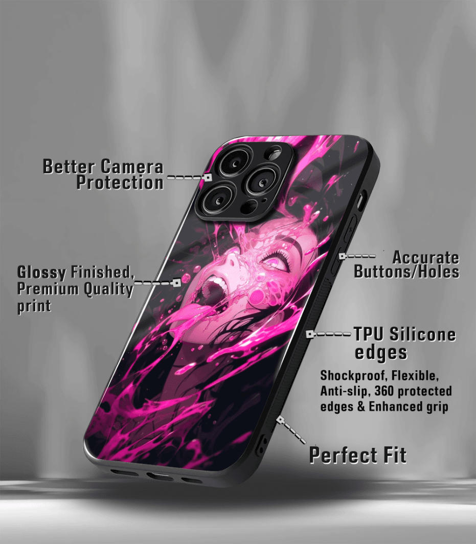 anime printed premium glossy phone case compatible for all phone models