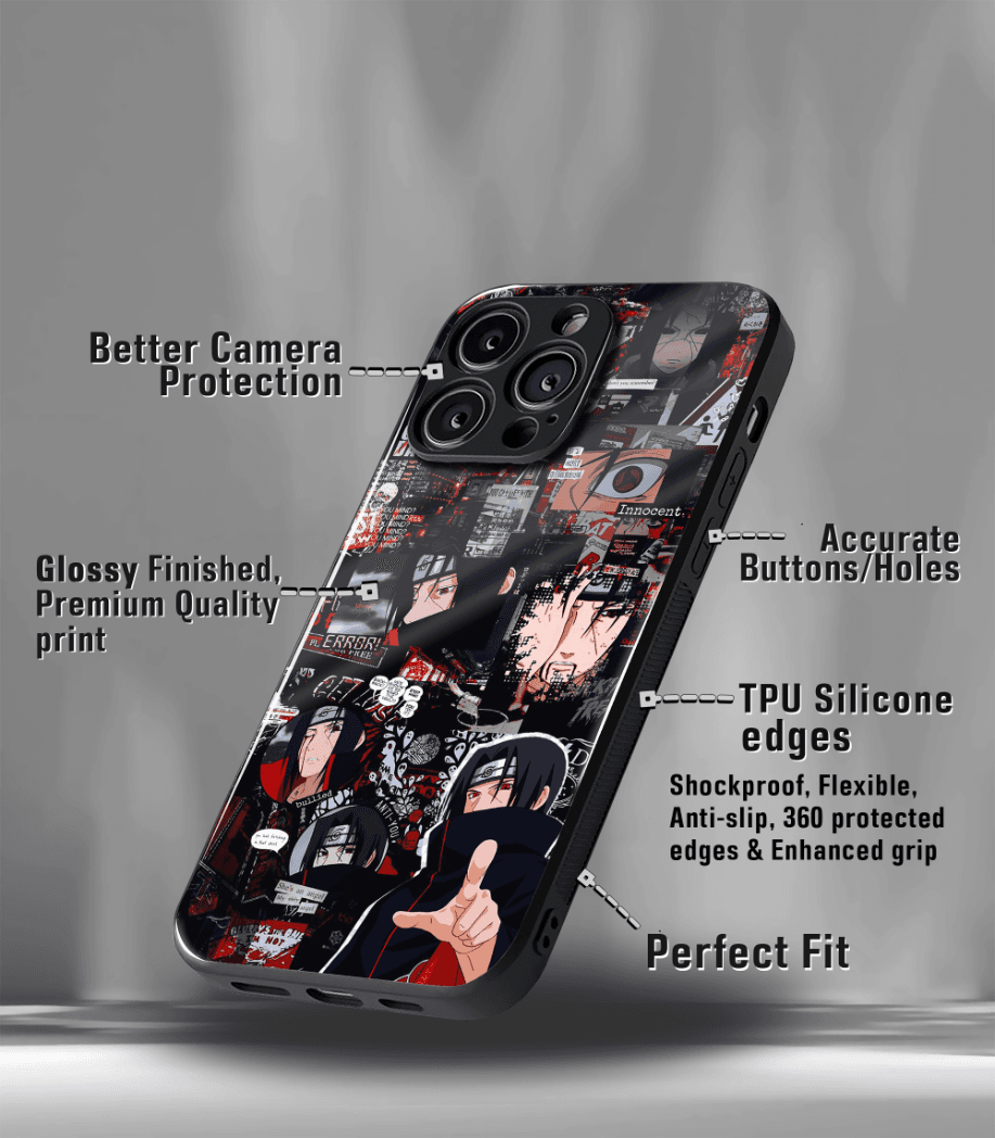 anime printed premium glossy phone case compatible for all phone models