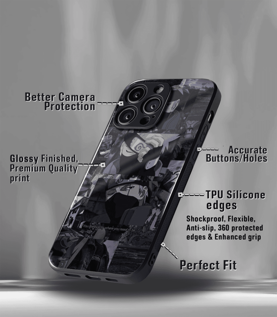 anime printed premium glossy phone case compatible for all phone models