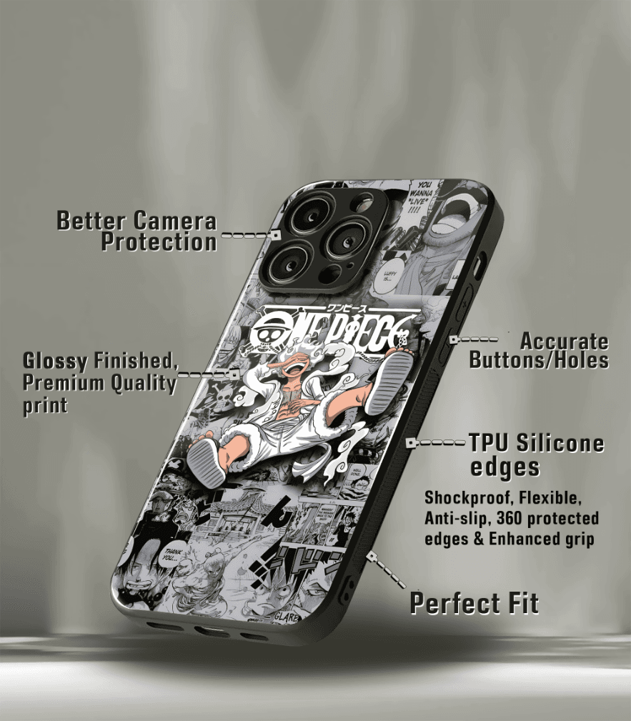 anime printed premium glossy phone case compatible for all phone models