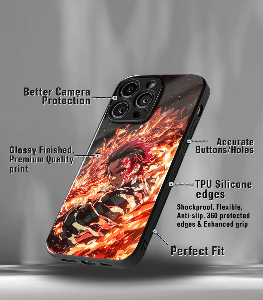 anime printed premium glossy phone case compatible for all phone models