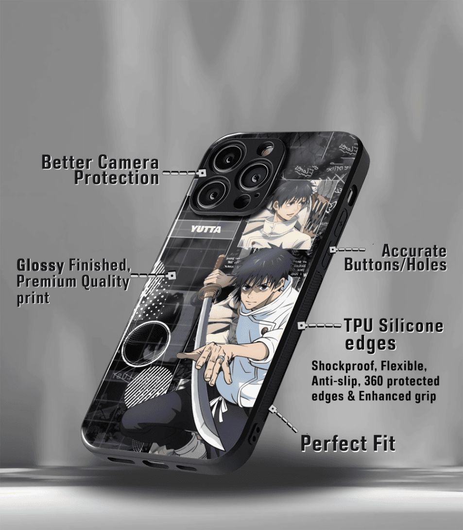 anime printed premium glossy phone case compatible for all phone models