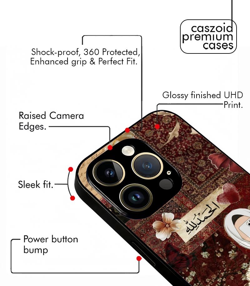 selfie girl alhamdulillah arabic fusion premium case
