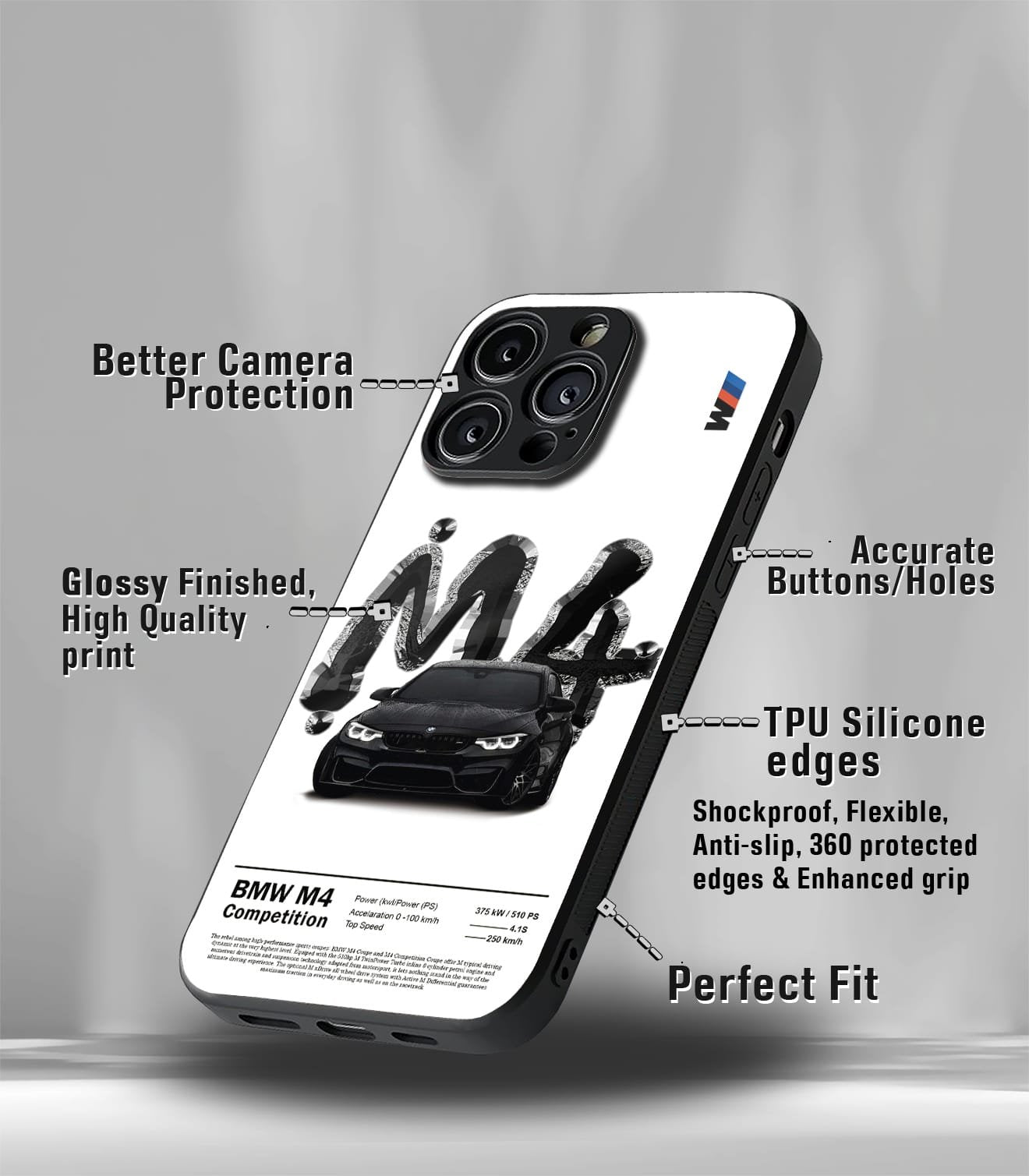 super car automotive premium glossy phone case compatible for every phone models.