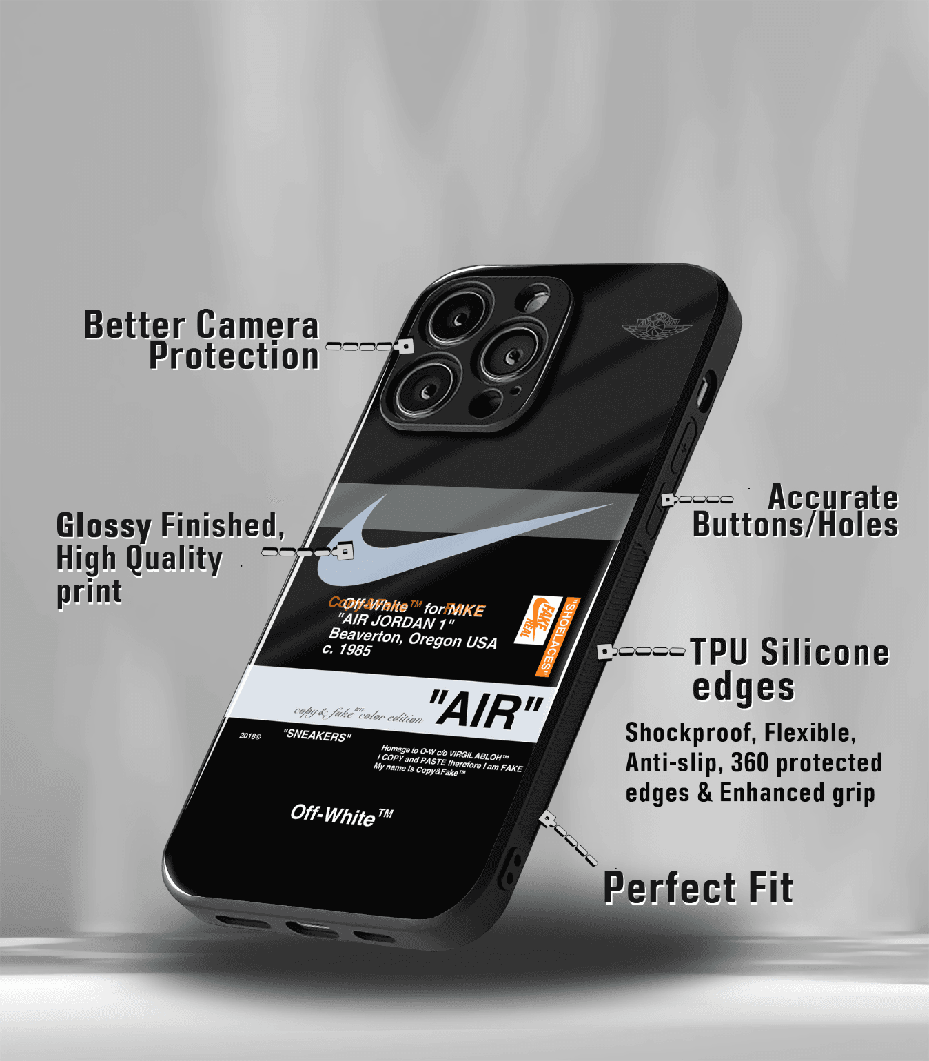 spin off premium glossy phone case compatible for all phone models!