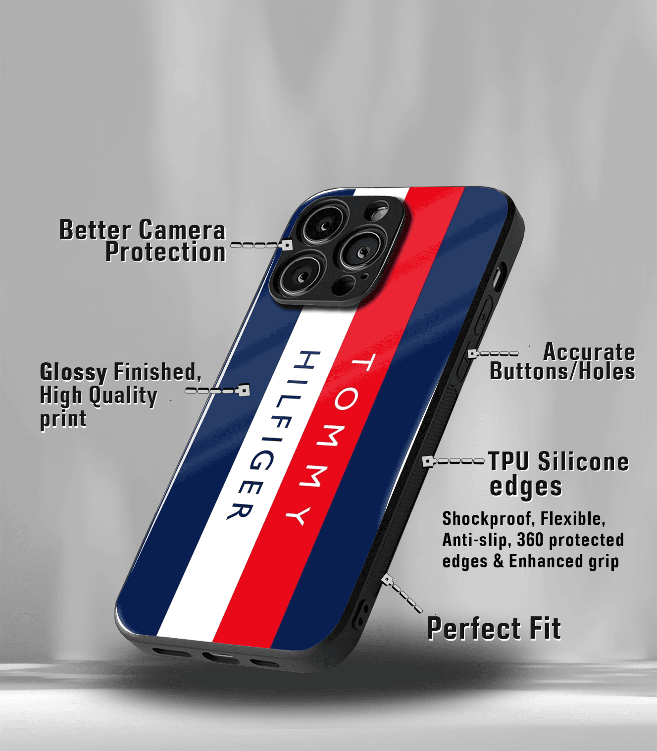 spin off premium glossy phone case compatible for all phone models!