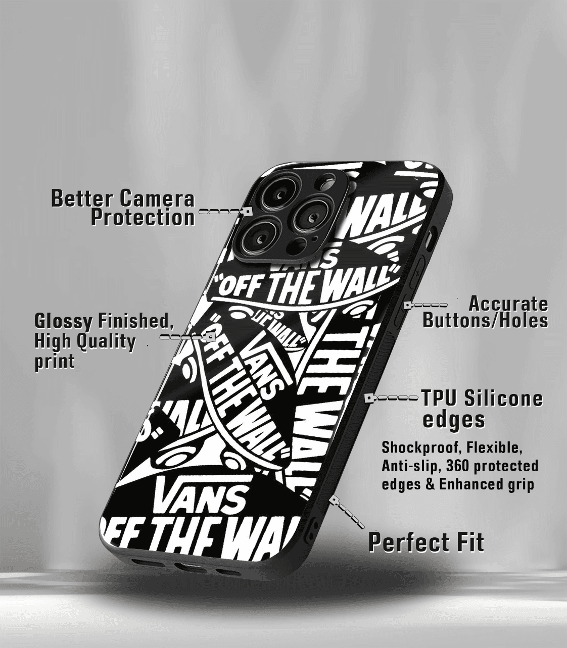spin off premium glossy phone case compatible for all phone models!