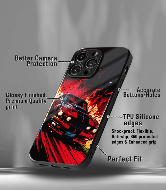 super car automotive premium glossy phone case compatible for every phone models.