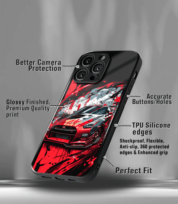 super car automotive premium glossy phone case compatible for every phone models.