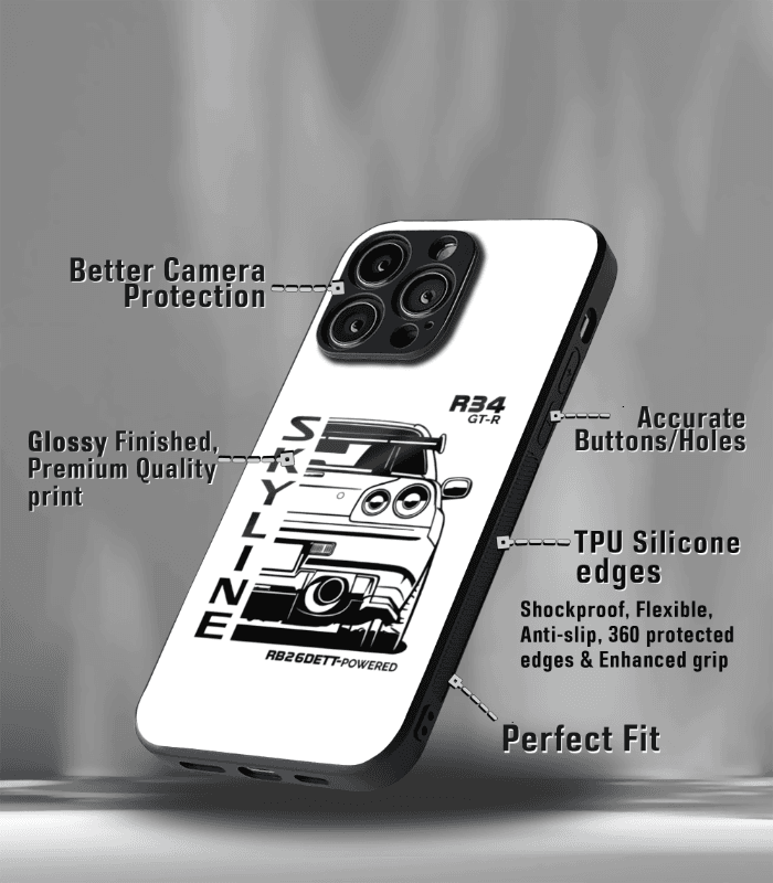 super car automotive premium glossy phone case compatible for every phone models.