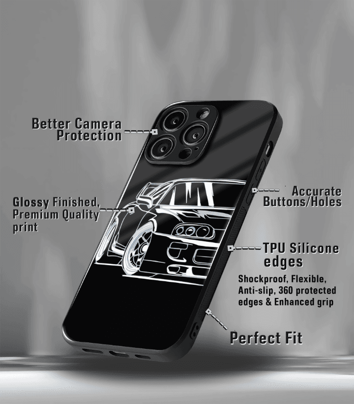 super car automotive premium glossy phone case compatible for every phone models.