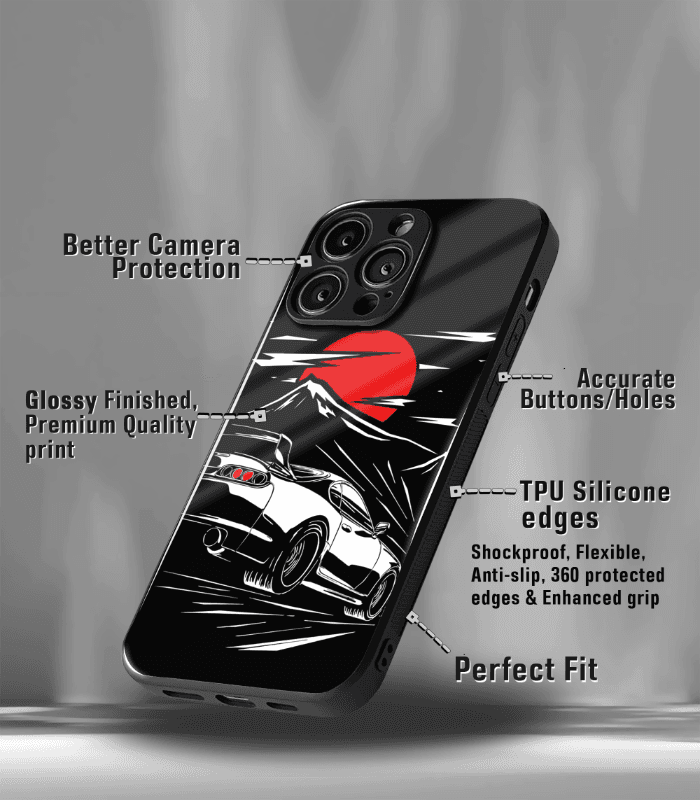 super car automotive premium glossy phone case compatible for every phone models.