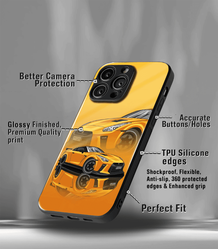 super car automotive premium glossy phone case compatible for every phone models.