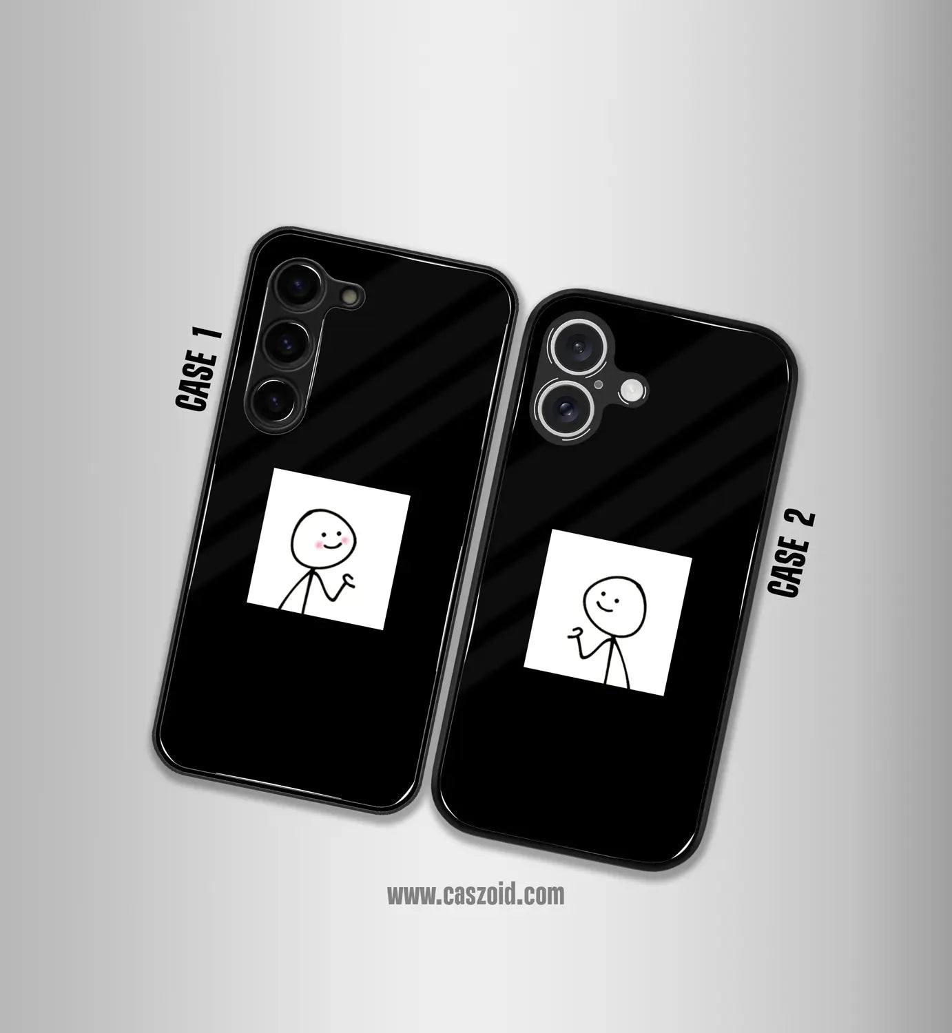 shared love premium glossy couple combo cases