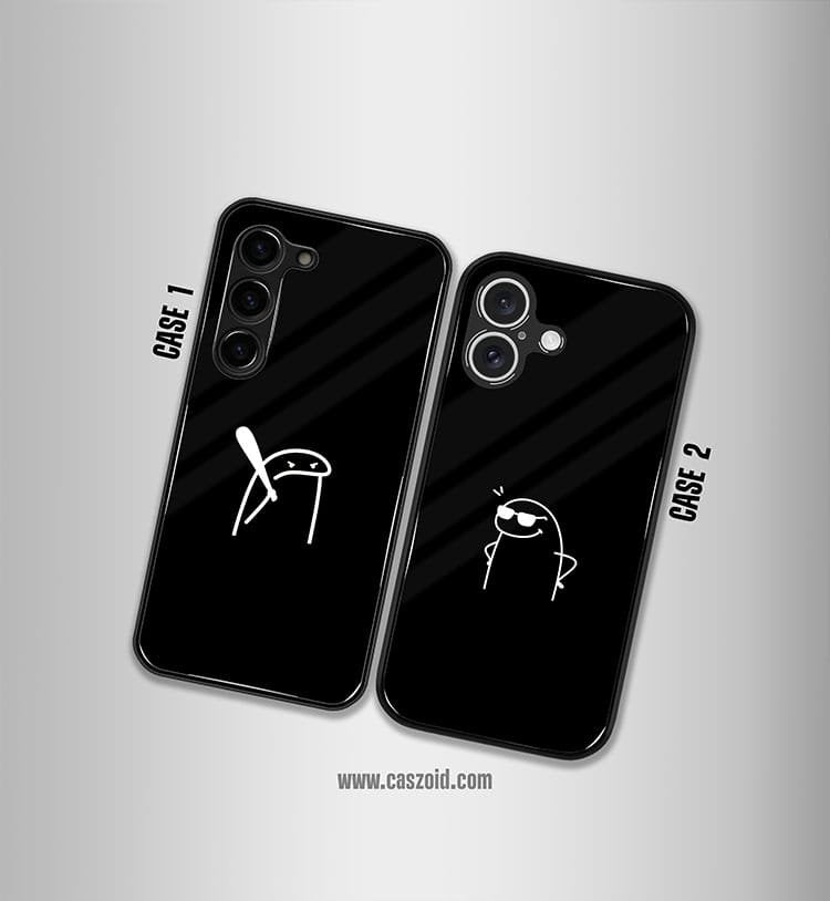 war & love black premium glossy couple combo cases