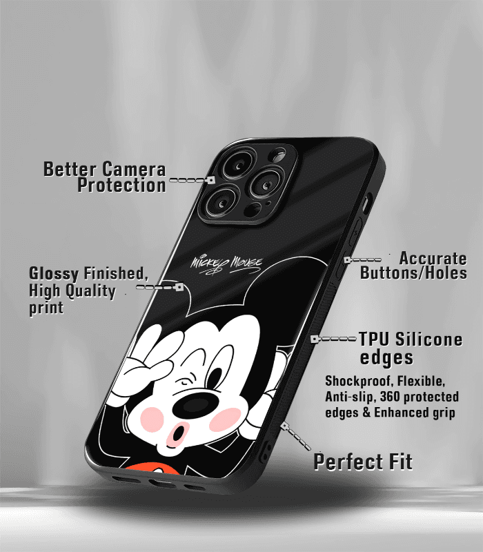 mickey mouse premium glossy phone case