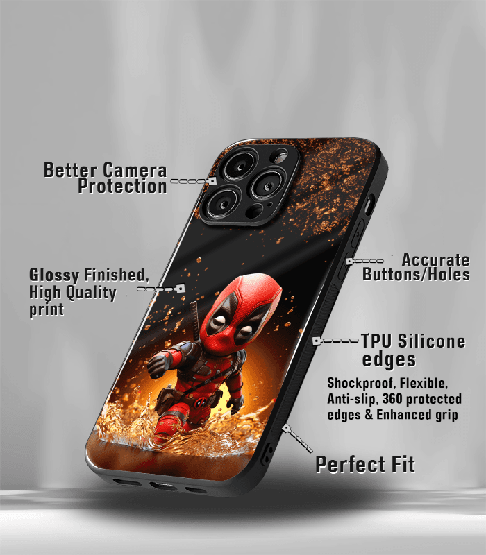 cartoon edition premium glossy phone case