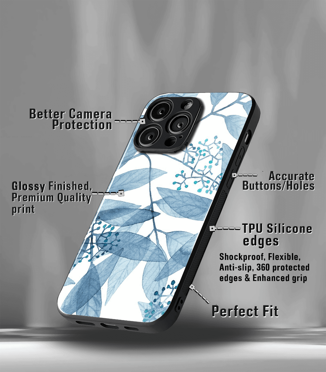 'for her' premium glossy floral/ aesthetic phone case compatible for every phone models.
