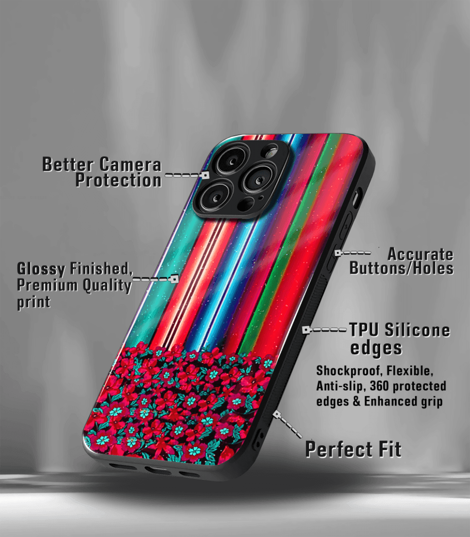 'for her' premium glossy floral/ aesthetic phone case compatible for every phone models.