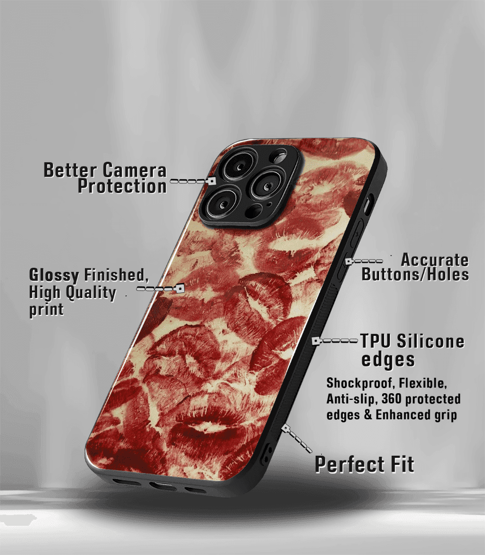 'for her' premium glossy floral/ aesthetic phone case compatible for every phone models.