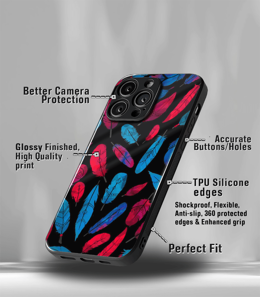 'for her' premium glossy floral/ aesthetic phone case compatible for every phone models.