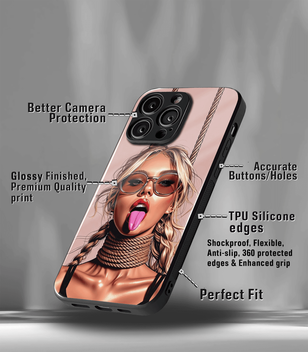 'for her' premium glossy floral/ aesthetic phone case compatible for every phone models.