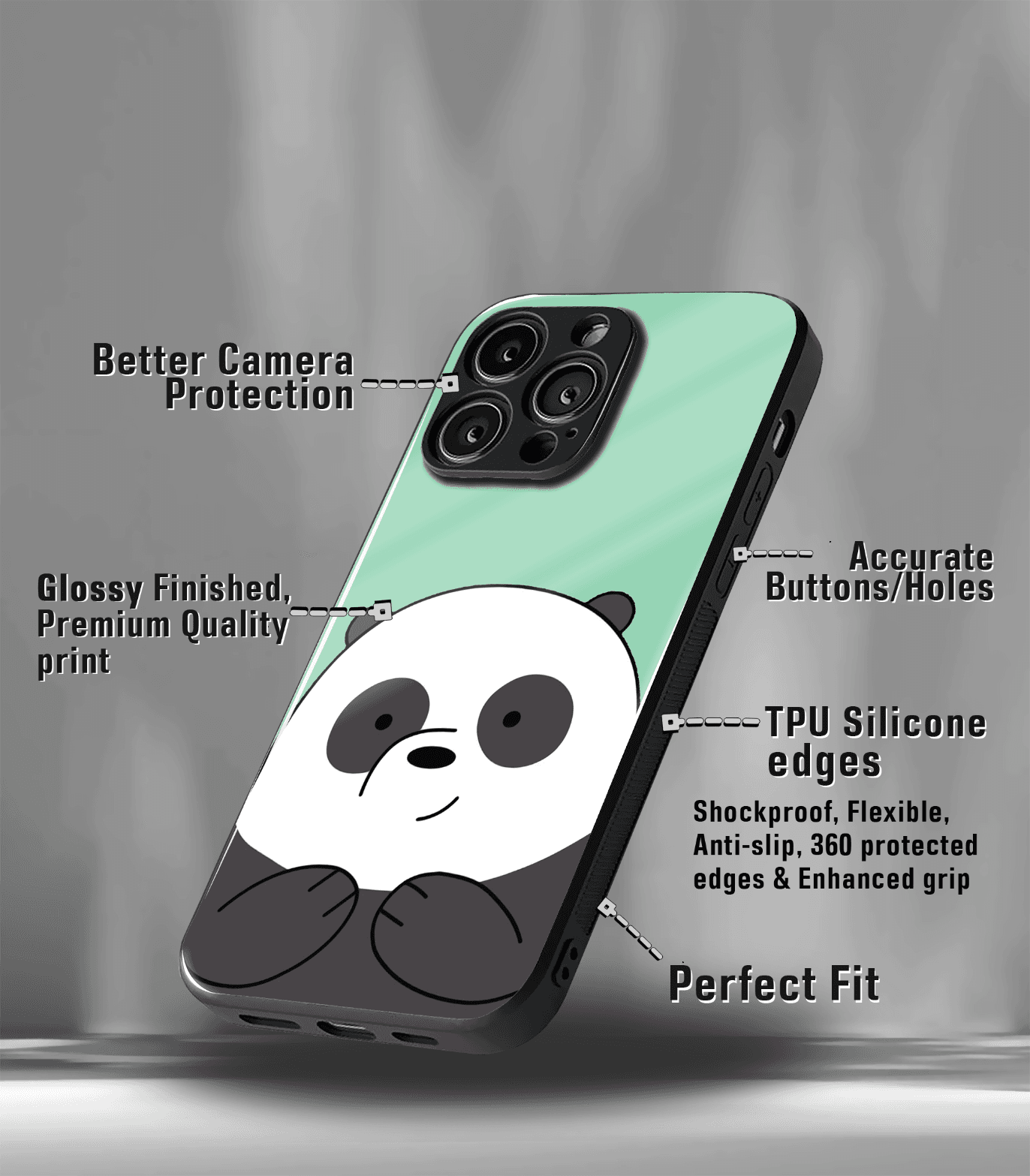 'for her' premium glossy floral/ aesthetic phone case compatible for every phone models.