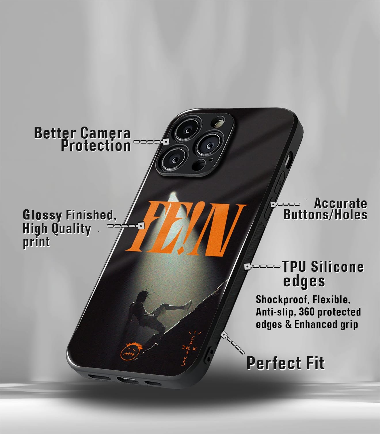 fein premium glossy phonecase