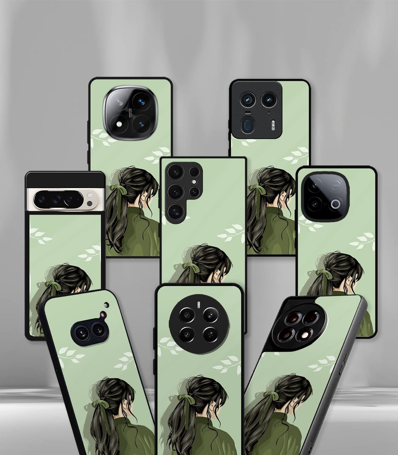 girly vector premium glossy phonecase