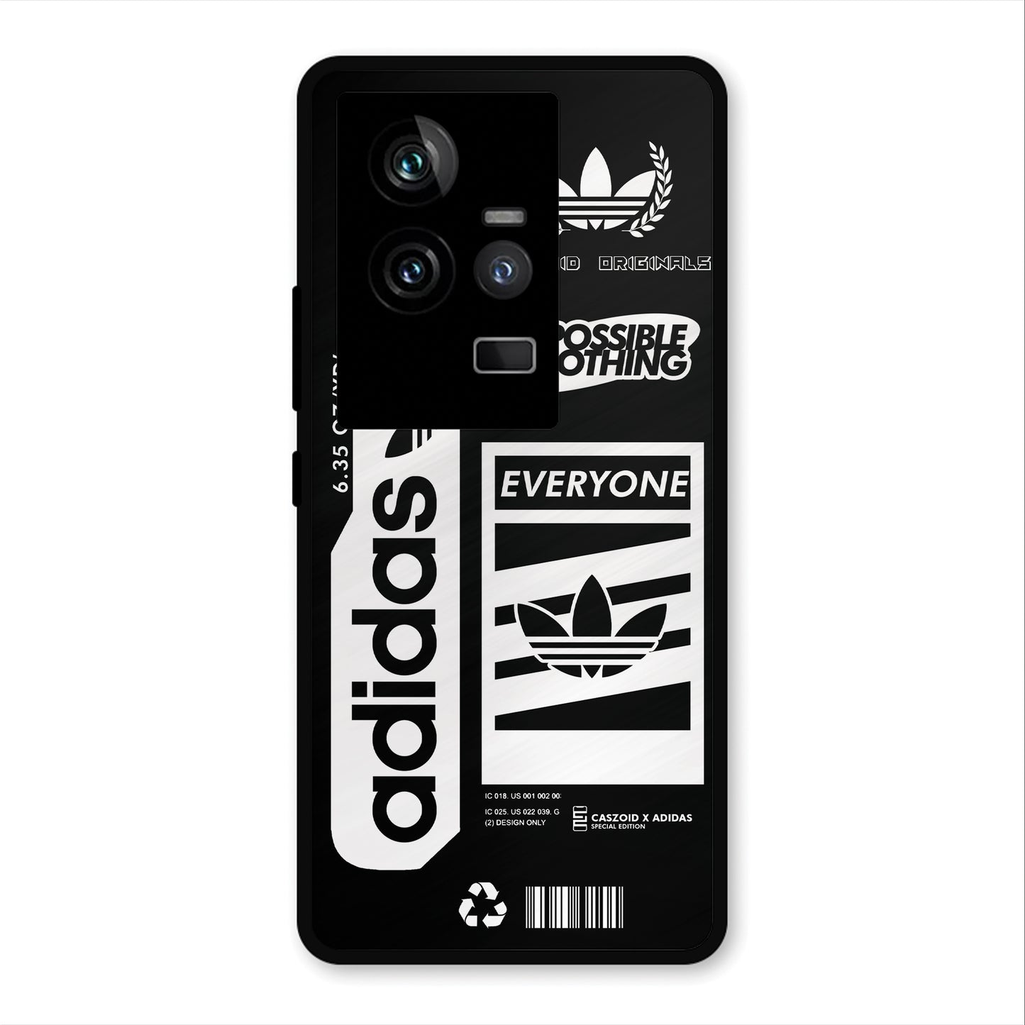 adidas-BLACK-NEW-DESIGN PREMIUM GLOSSY PHONECASE