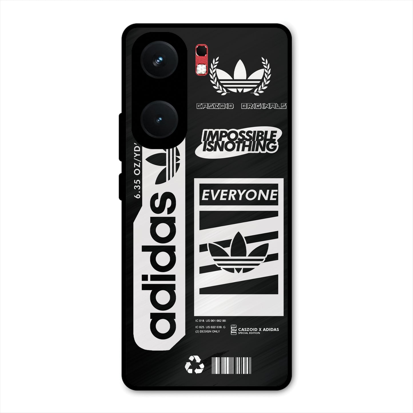 adidas-BLACK-NEW-DESIGN PREMIUM GLOSSY PHONECASE