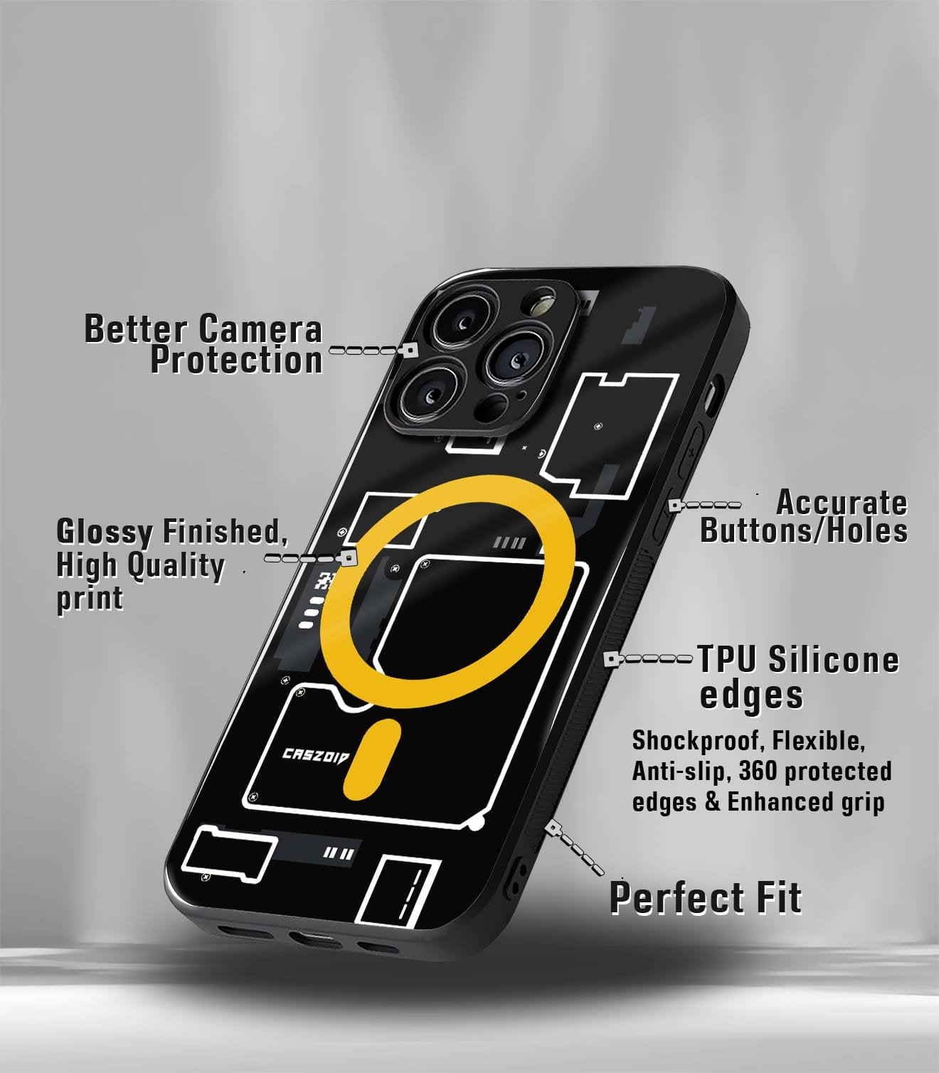 circuit & teardown magsafe printed premium case compatible for all models!
