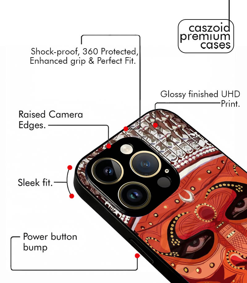 theyyam face art premium glossy phone case