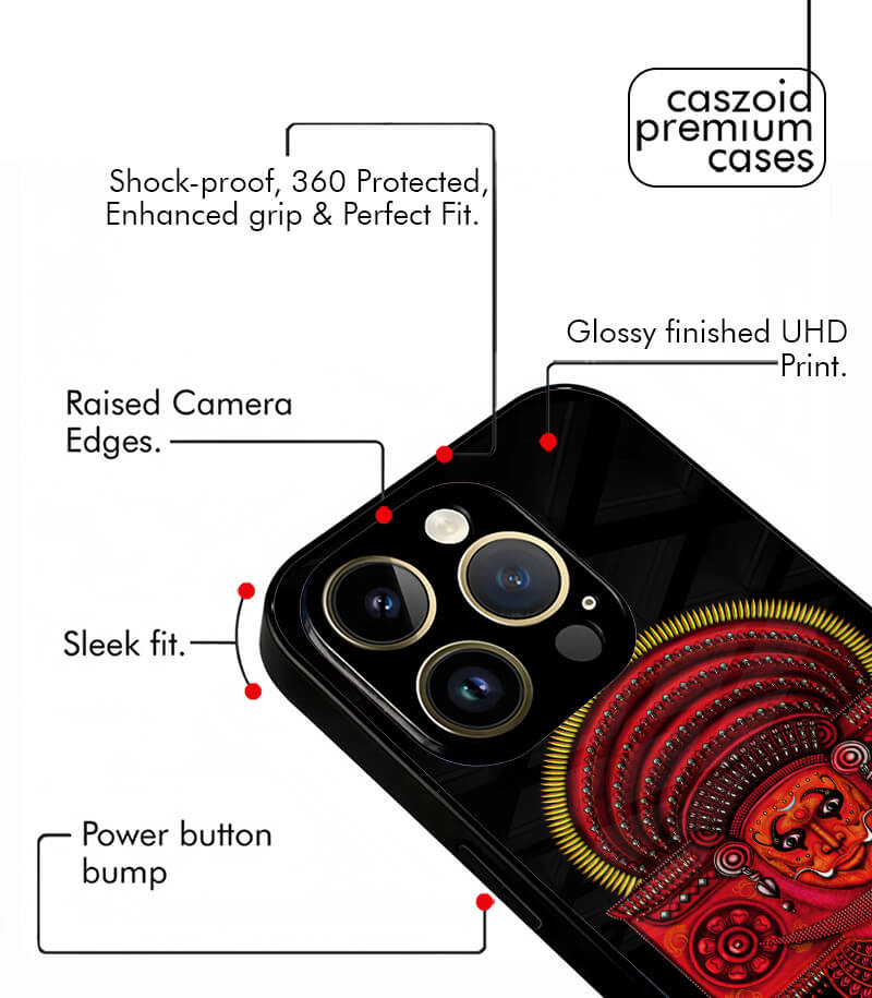 theyyam dark edition premium glossy phone case
